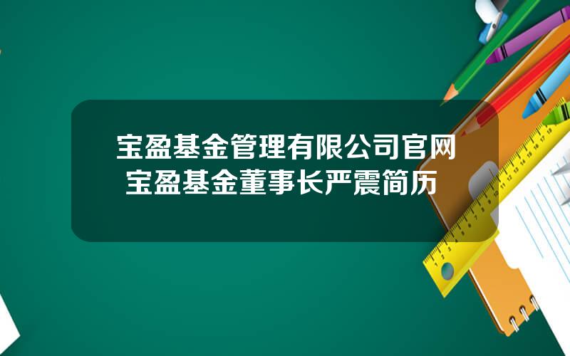宝盈基金管理有限公司官网 宝盈基金董事长严震简历